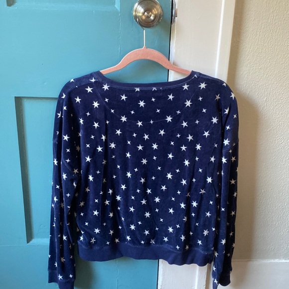 Pink Rose Lounge navy star sweatshirt Size L, never been worn - Picture 3 of 3
